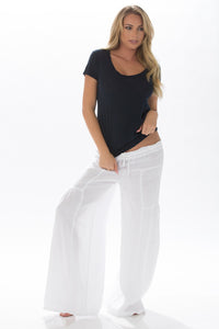 Wide Leg Linen Pants - LI2046